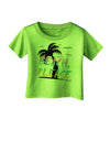 Beach Please - Summer Colors with Palm Trees Infant T-Shirt-Infant T-Shirt-TooLoud-Lime-Green-06-Months-Davson Sales