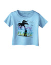 Beach Please - Summer Colors with Palm Trees Infant T-Shirt-Infant T-Shirt-TooLoud-Aquatic-Blue-06-Months-Davson Sales