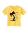 Beach Please - Summer Colors with Palm Trees Toddler T-Shirt-Toddler T-Shirt-TooLoud-Yellow-2T-Davson Sales