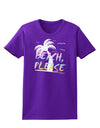 Beach Please - Summer Colors with Palm Trees Womens Dark T-Shirt-TooLoud-Purple-X-Small-Davson Sales