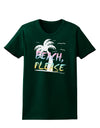 Beach Please - Summer Colors with Palm Trees Womens Dark T-Shirt-TooLoud-Forest-Green-Small-Davson Sales