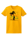 Beach Please - Summer Colors with Palm Trees Womens T-Shirt-Womens T-Shirt-TooLoud-Gold-X-Small-Davson Sales