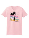 Beach Please - Summer Colors with Palm Trees Womens T-Shirt-Womens T-Shirt-TooLoud-PalePink-X-Small-Davson Sales