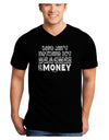 Beaches and Money Adult Dark V-Neck T-Shirt by TooLoud-Mens V-Neck T-Shirt-TooLoud-Black-Small-Davson Sales