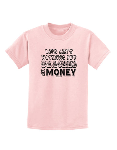 Beaches and Money Childrens T-Shirt by TooLoud-Childrens T-Shirt-TooLoud-PalePink-X-Small-Davson Sales