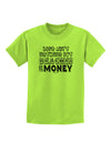 Beaches and Money Childrens T-Shirt by TooLoud-Childrens T-Shirt-TooLoud-Lime-Green-X-Small-Davson Sales