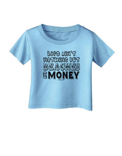 Beaches and Money Infant T-Shirt by TooLoud-Infant T-Shirt-TooLoud-Aquatic-Blue-06-Months-Davson Sales