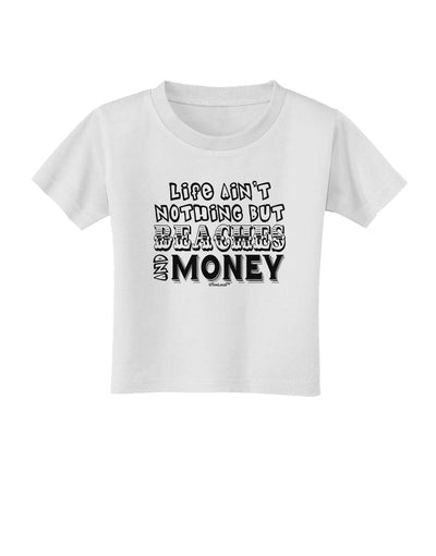 Beaches and Money Toddler T-Shirt by TooLoud-Toddler T-Shirt-TooLoud-White-2T-Davson Sales