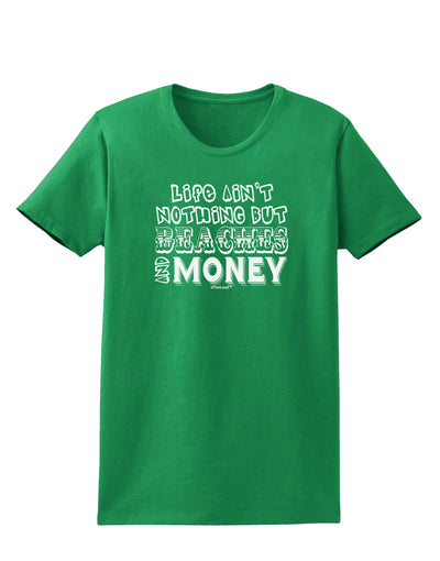 Beaches and Money Womens Dark T-Shirt by TooLoud-Womens T-Shirt-TooLoud-Kelly-Green-X-Small-Davson Sales