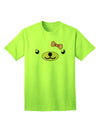 Beartholomea Cute Girl Bear Adult T-Shirt by Kyu-T Face-Mens T-shirts-TooLoud-Neon-Green-Small-Davson Sales