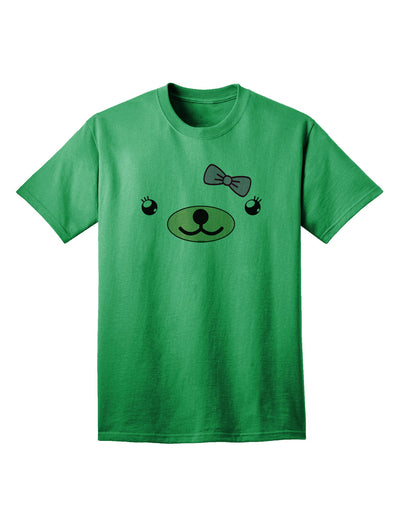 Beartholomea Cute Girl Bear Adult T-Shirt by Kyu-T Face-Mens T-shirts-TooLoud-Kelly-Green-Small-Davson Sales