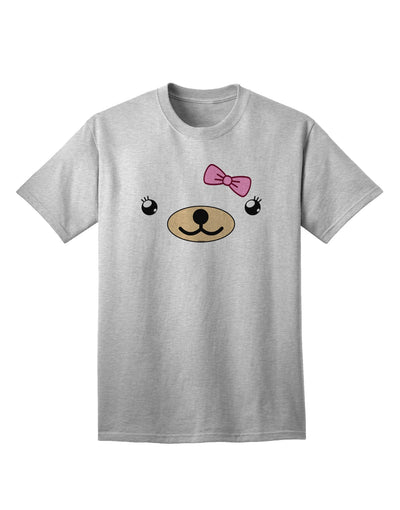 Beartholomea Cute Girl Bear Adult T-Shirt by Kyu-T Face-Mens T-shirts-TooLoud-AshGray-Small-Davson Sales