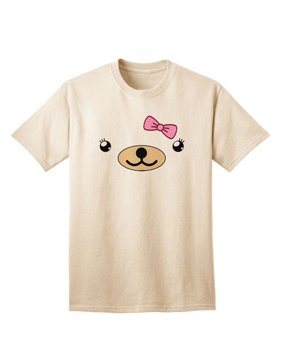 Beartholomea Cute Girl Bear Adult T-Shirt by Kyu-T Face-Mens T-shirts-TooLoud-Natural-Small-Davson Sales