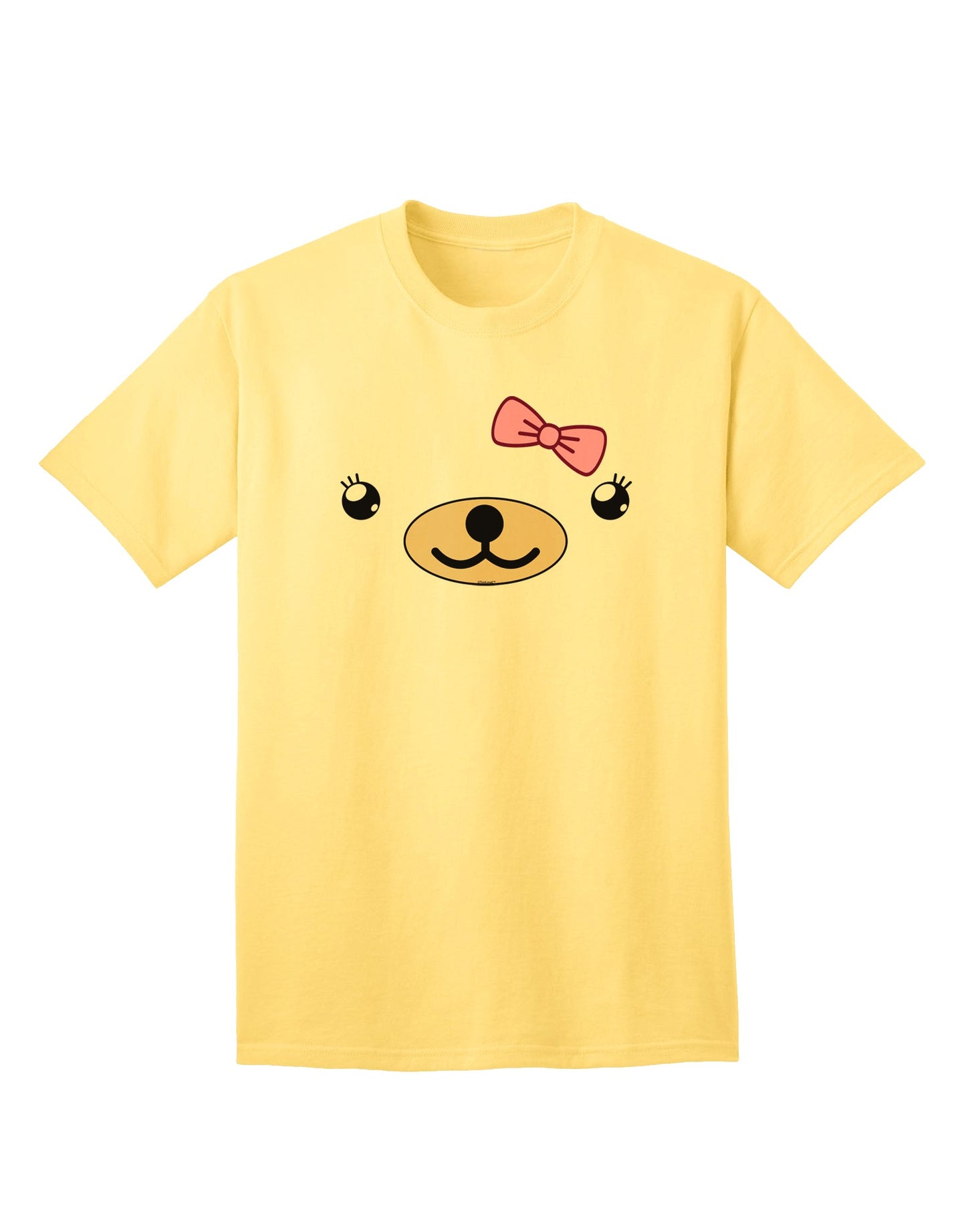 Beartholomea Cute Girl Bear Adult T-Shirt by Kyu-T Face-Mens T-shirts-TooLoud-Yellow-Small-Davson Sales