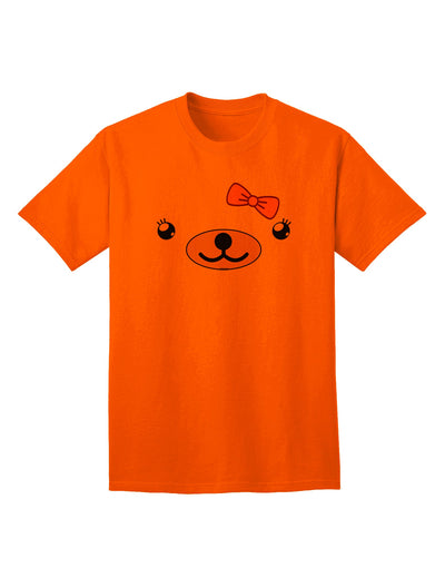 Beartholomea Cute Girl Bear Adult T-Shirt by Kyu-T Face-Mens T-shirts-TooLoud-Orange-Small-Davson Sales