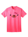 Beartholomea Cute Girl Bear Adult T-Shirt by Kyu-T Face-Mens T-shirts-TooLoud-Neon-Pink-Small-Davson Sales