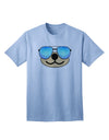 Beartholomew Cool Sunglasses Adult T-Shirt by Kyu-T Face-Mens T-shirts-TooLoud-Light-Blue-Small-Davson Sales