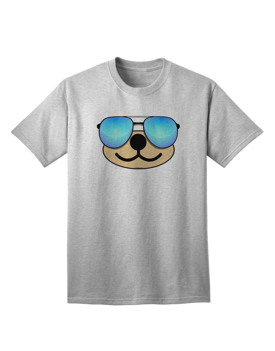 Beartholomew Cool Sunglasses Adult T-Shirt by Kyu-T Face-Mens T-shirts-TooLoud-White-Small-Davson Sales