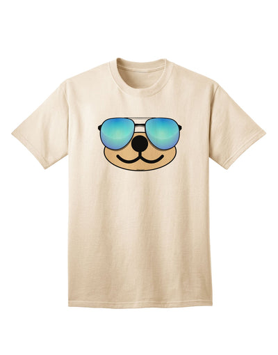 Beartholomew Cool Sunglasses Adult T-Shirt by Kyu-T Face-Mens T-shirts-TooLoud-Natural-Small-Davson Sales