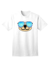 Beartholomew Cool Sunglasses Adult T-Shirt by Kyu-T Face-Mens T-shirts-TooLoud-White-Small-Davson Sales