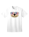 Beartholomew Patriotic Sunglasses Adult T-Shirt by Kyu-T Face-Mens T-shirts-TooLoud-White-Small-Davson Sales