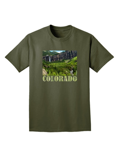 Beautiful Cliffs Colorado Adult Dark T-Shirt-Mens T-Shirt-TooLoud-Military-Green-Small-Davson Sales