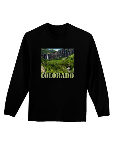 Beautiful Cliffs Colorado Adult Long Sleeve Dark T-Shirt-TooLoud-Black-Small-Davson Sales