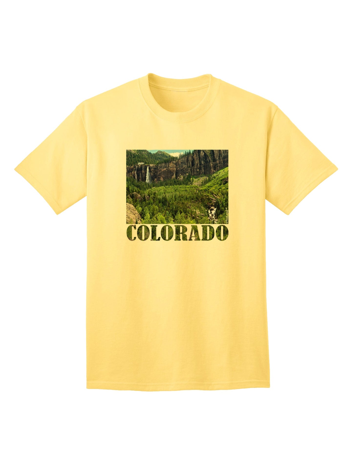 Beautiful Cliffs Colorado Adult T-Shirt-Mens T-Shirt-TooLoud-Yellow-Small-Davson Sales