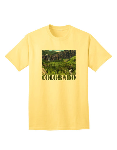 Beautiful Cliffs Colorado Adult T-Shirt-Mens T-Shirt-TooLoud-Yellow-Small-Davson Sales