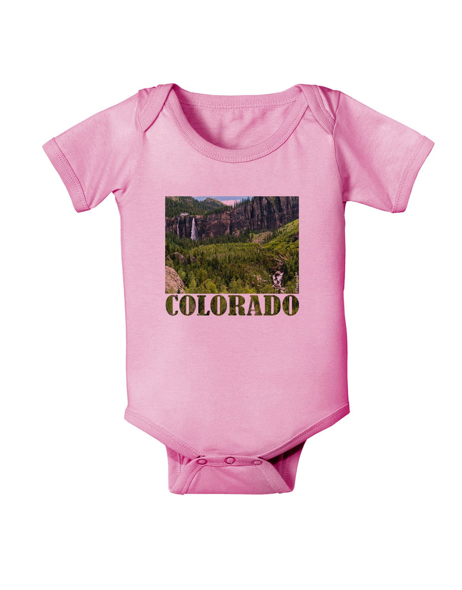 Beautiful Cliffs Colorado Baby Romper Bodysuit by-Baby Romper-TooLoud-White-06-Months-Davson Sales