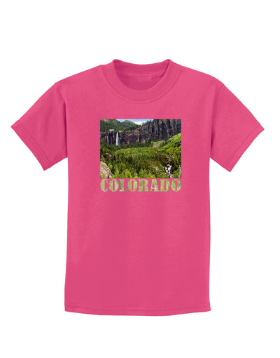 Beautiful Cliffs Colorado Childrens Dark T-Shirt-Childrens T-Shirt-TooLoud-Sangria-X-Small-Davson Sales