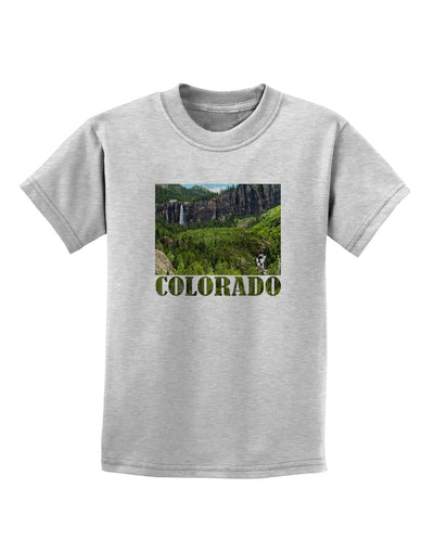 Beautiful Cliffs Colorado Childrens T-Shirt-Childrens T-Shirt-TooLoud-AshGray-X-Small-Davson Sales