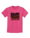 Beautiful Cliffs Colorado Childrens T-Shirt-Childrens T-Shirt-TooLoud-Sangria-X-Small-Davson Sales