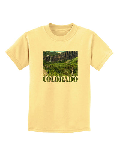 Beautiful Cliffs Colorado Childrens T-Shirt-Childrens T-Shirt-TooLoud-Daffodil-Yellow-X-Small-Davson Sales