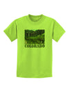 Beautiful Cliffs Colorado Childrens T-Shirt-Childrens T-Shirt-TooLoud-Lime-Green-X-Small-Davson Sales