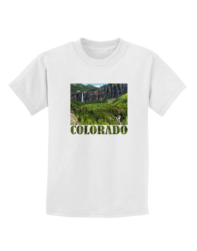 Beautiful Cliffs Colorado Childrens T-Shirt-Childrens T-Shirt-TooLoud-White-X-Small-Davson Sales