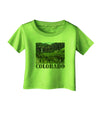 Beautiful Cliffs Colorado Infant T-Shirt-Infant T-Shirt-TooLoud-Lime-Green-06-Months-Davson Sales