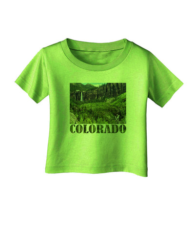 Beautiful Cliffs Colorado Infant T-Shirt-Infant T-Shirt-TooLoud-Lime-Green-06-Months-Davson Sales