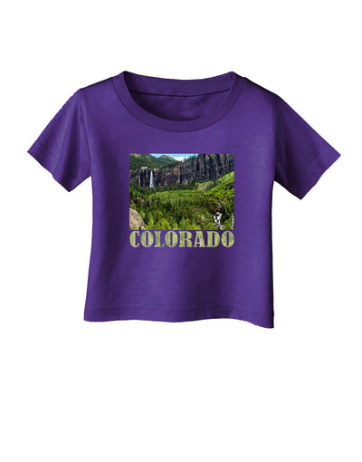 Beautiful Cliffs Colorado Infant T-Shirt Dark by-Infant T-Shirt-TooLoud-Purple-06-Months-Davson Sales