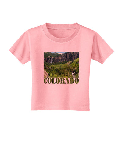 Beautiful Cliffs Colorado Toddler T-Shirt-Toddler T-Shirt-TooLoud-Candy-Pink-2T-Davson Sales