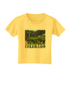 Beautiful Cliffs Colorado Toddler T-Shirt-Toddler T-Shirt-TooLoud-Yellow-2T-Davson Sales