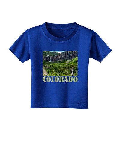 Beautiful Cliffs Colorado Toddler T-Shirt Dark by-Toddler T-Shirt-TooLoud-Royal-Blue-2T-Davson Sales