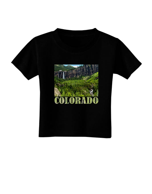 Beautiful Cliffs Colorado Toddler T-Shirt Dark by-Toddler T-Shirt-TooLoud-Black-2T-Davson Sales