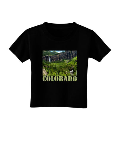 Beautiful Cliffs Colorado Toddler T-Shirt Dark by-Toddler T-Shirt-TooLoud-Black-2T-Davson Sales