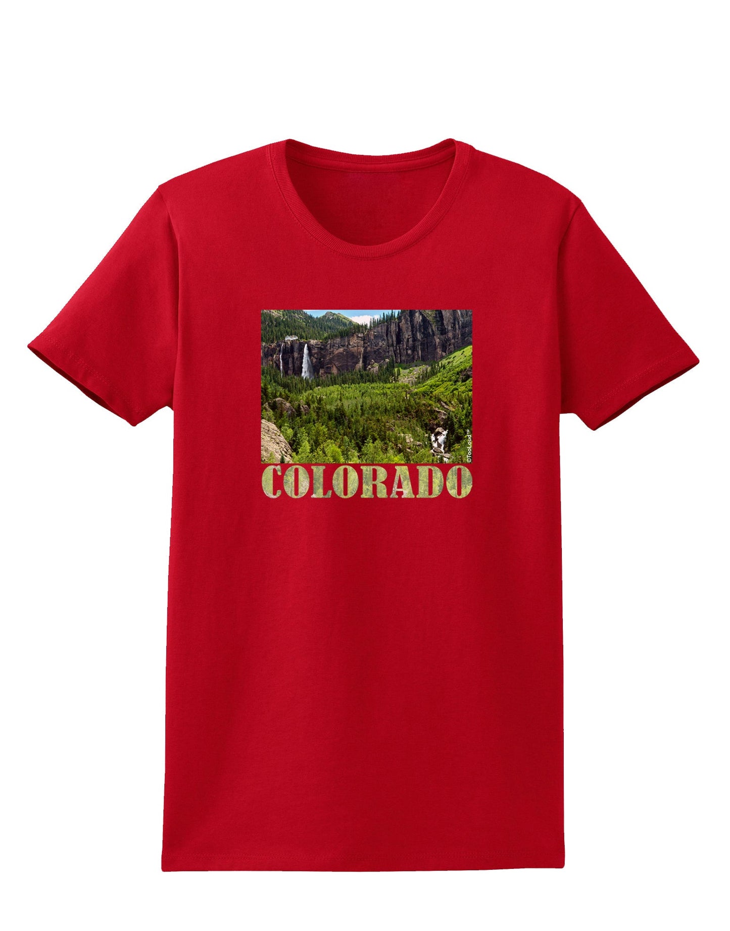 Beautiful Cliffs Colorado Womens Dark T-Shirt-TooLoud-Red-X-Small-Davson Sales