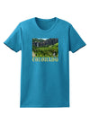 Beautiful Cliffs Colorado Womens Dark T-Shirt-TooLoud-Turquoise-X-Small-Davson Sales