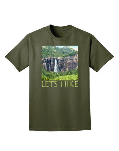 Beautiful Cliffs - Lets Hike Adult Dark T-Shirt-Mens T-Shirt-TooLoud-Military-Green-Small-Davson Sales