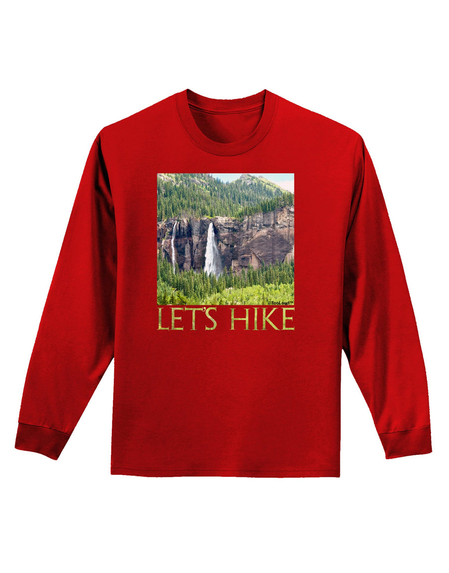 Beautiful Cliffs - Lets Hike Adult Long Sleeve Dark T-Shirt-TooLoud-Black-Small-Davson Sales