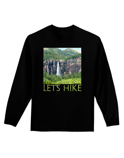 Beautiful Cliffs - Lets Hike Adult Long Sleeve Dark T-Shirt-TooLoud-Black-Small-Davson Sales