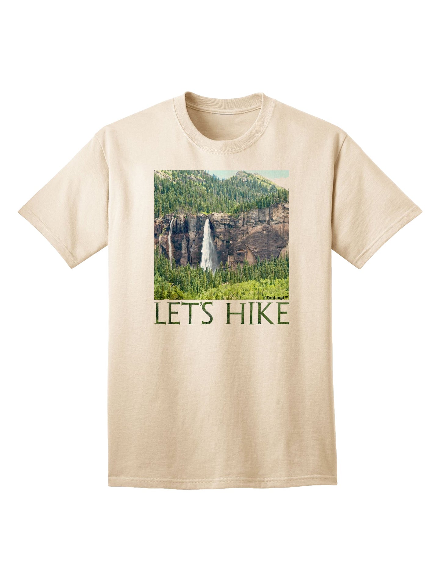 Beautiful Cliffs - Lets Hike Adult T-Shirt-Mens T-Shirt-TooLoud-Natural-Small-Davson Sales